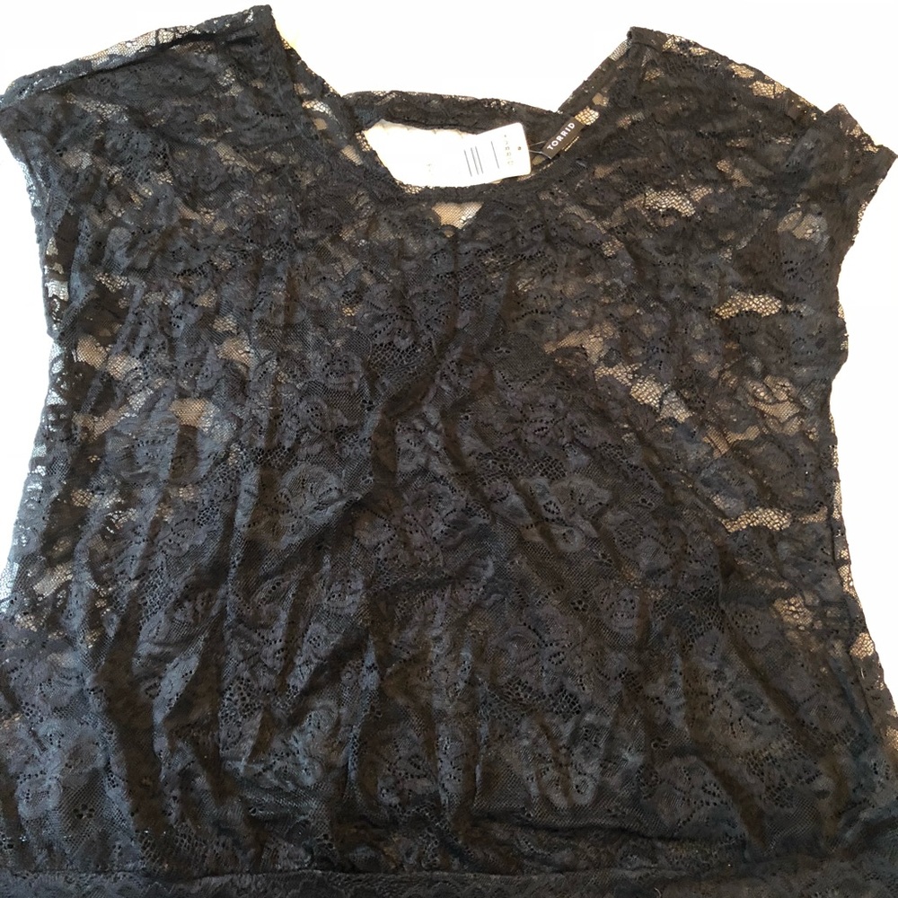 Black lace shirt